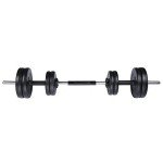 30kg Adjustable Dumbbell and Barbell Weight Set