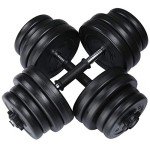 30kg Adjustable Dumbbell and Barbell Weight Set