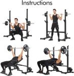 Adjustable Squat and Barbell Rack for Home Gym