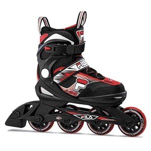 FILA J-ONE Kids Inline Skates Black/Red Size L