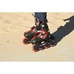 FILA J-ONE Kids Inline Skates Black/Red Size L