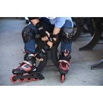 FILA J-ONE Kids Inline Skates Black/Red Size L