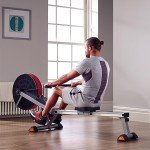V-Fit Tornado Air Rower - Black & Silver