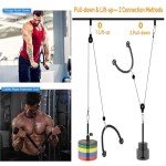 Morwealth Adjustable Cable Pulley System for Home Gym