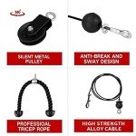 Morwealth Adjustable Cable Pulley System for Home Gym