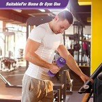 Purple Neoprene Dumbbells for Home and Gym