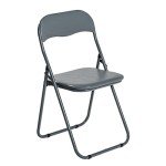Harbour Housewares Padded Folding Chair - Grey