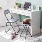 Harbour Housewares Padded Folding Chair - Grey