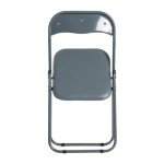 Harbour Housewares Padded Folding Chair - Grey