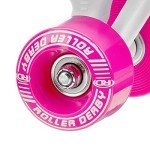 Firestar Youth Girls Roller Skates, Size 12 Pink/White