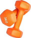 Neoprene Dumbbell Set, 6kg (2 x 3kg), Orange
