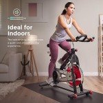 Sunny Health Exercise Bike with Adjustable Seat & Handlebar