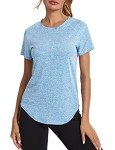Women's Workout Tee - Blue Activewear Top