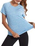 Women's Workout Tee - Blue Activewear Top