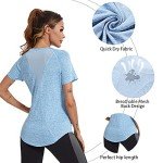 Women's Workout Tee - Blue Activewear Top