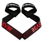 Beast Gear Padded Weight Lifting Straps with Gel Grips