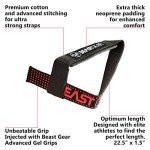 Beast Gear Padded Weight Lifting Straps with Gel Grips