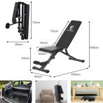 Adjustable Foldable Weight Bench for Home Workouts