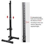 Adjustable Heavy Duty Squat Rack for Home Gym