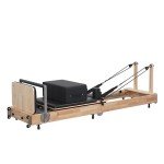 Wooden Foldable Pilates Reformer Machine for Home