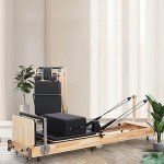 Wooden Foldable Pilates Reformer Machine for Home