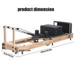 Wooden Foldable Pilates Reformer Machine for Home