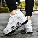 2-in-1 Deformable Roller Skates with Removable Wheels