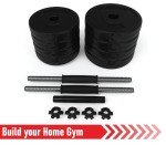 Adjustable Vinyl Dumbbell Set 15KG for Home Gym