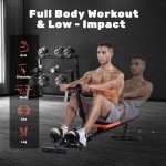 Jupgod Folding Rowing Machine with LCD Monitor