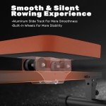 Jupgod Folding Rowing Machine with LCD Monitor