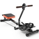 Jupgod Folding Rowing Machine with LCD Monitor