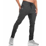 Men's Slim Fit Joggers with Pockets - Grey