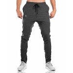 Men's Slim Fit Joggers with Pockets - Grey