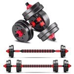 BCBIG Adjustable Dumbbells Set - 20lb Weights