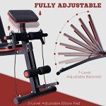 Foldable Adjustable Weight Bench for Home Workouts