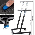 Height-Adjustable Indoor Bike Desk with Wheels