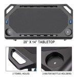 Height-Adjustable Indoor Bike Desk with Wheels