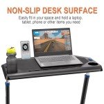 Height-Adjustable Indoor Bike Desk with Wheels