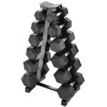 Dumbbell Set with 6-Tier Rack, 5kg-30kg