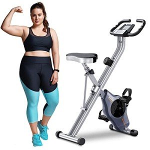BCAN Folding Exercise Bike for Heavier Users