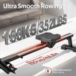 VOWVIT Bluetooth Rowing Machine for Home Gym