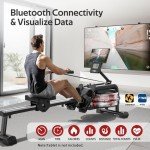 VOWVIT Bluetooth Rowing Machine for Home Gym
