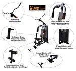 V-fit CUG2 Compact Upright Home Gym 72kg