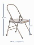 Yoga Chair - Foldable Metal Prop for Iyengar