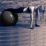 Swiss Exercise Ball with Pump for Core & Flexibility