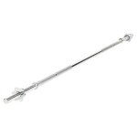 DTX 6ft Chrome Spinlock Barbell for Fitness