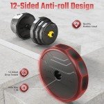 Adjustable Dumbbells Set - 66lbs Home Gym Equipment