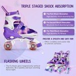Gonex Adjustable Roller Skates with Light-Up Wheels