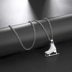 Ice Skate Charm Necklace for Girls