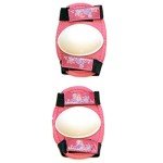 Girls Pink Quad Skates with Safety Gear Set